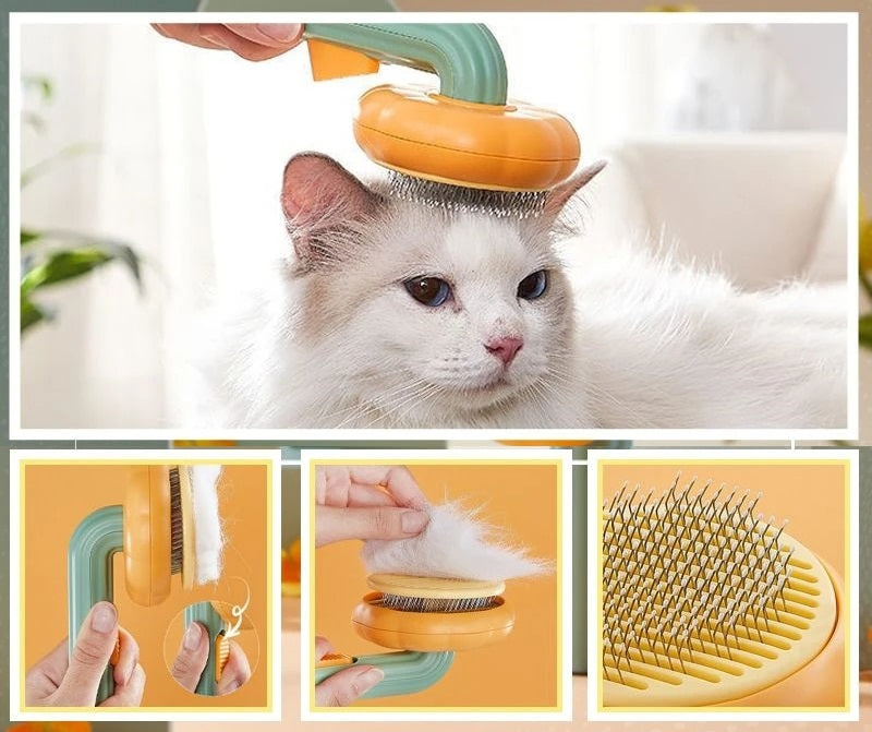 Escova Pente Removedor de Pelos de Gatos Animais de Estimação