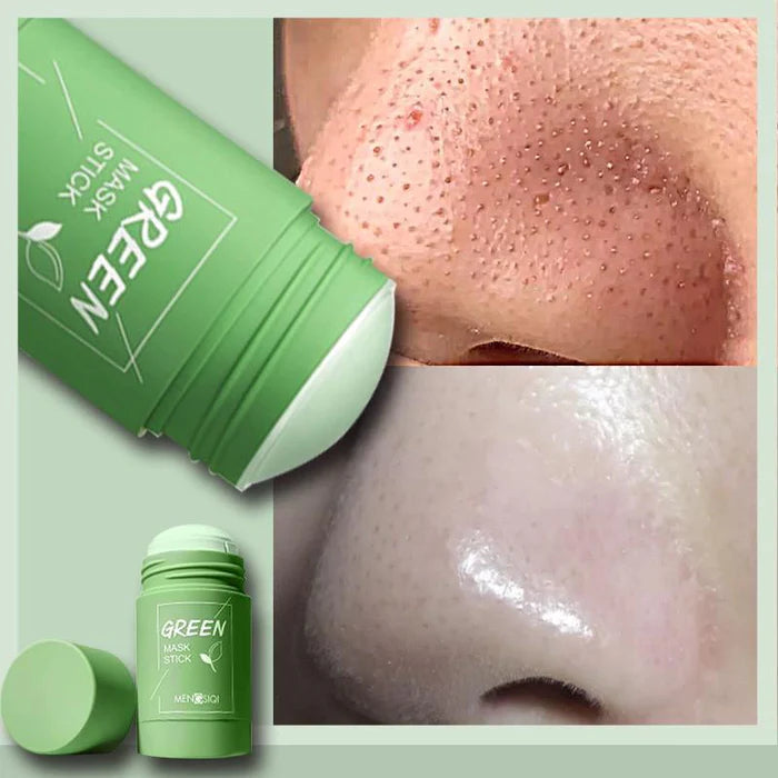 Máscara Anti Acne de Chá Verde para Cravos e Poros Dilatados - Green Mask Stick