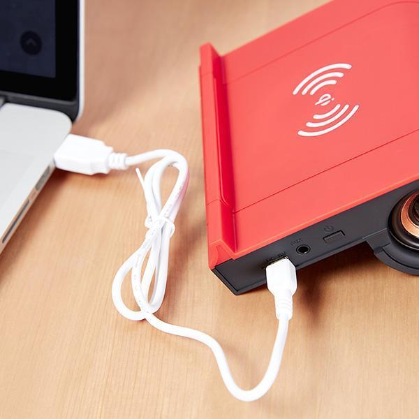 Carregador Wireless para celular com Caixa de Som Bluetooth
